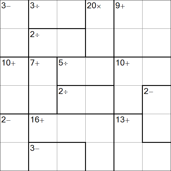 Calcudoku - Mittel