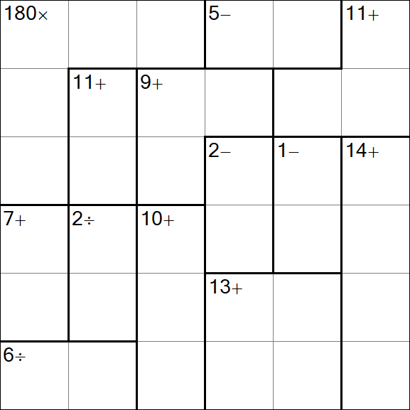Calcudoku - Mittel