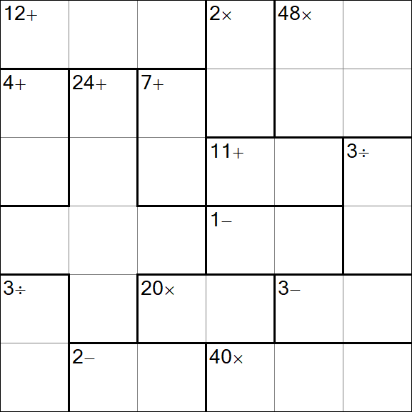 Calcudoku - Mittel