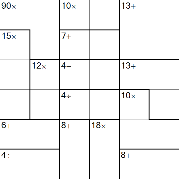 Calcudoku - Mittel