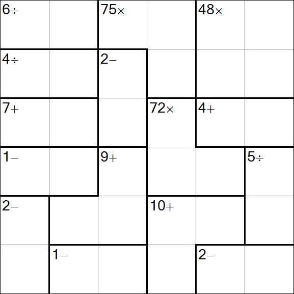 Calcudoku - Mittel