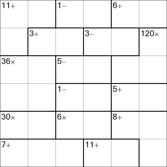 Calcudoku - Mittel