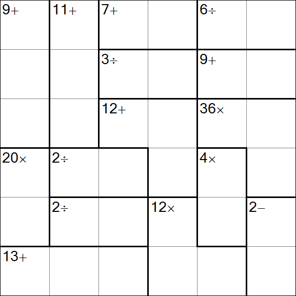 Calcudoku - Mittel