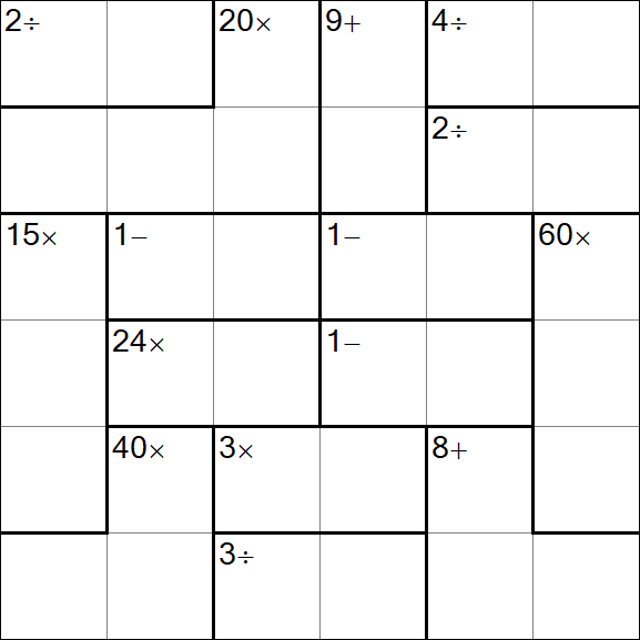 Calcudoku - Mittel