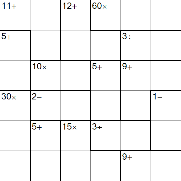 Calcudoku - Mittel