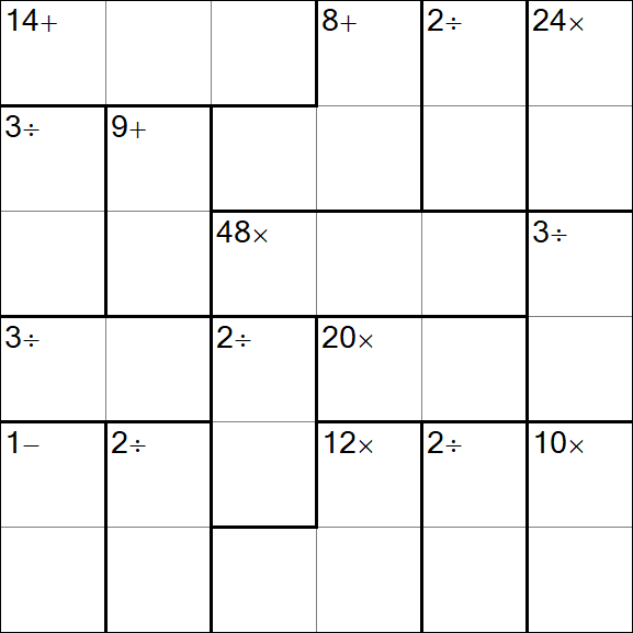 Calcudoku - Mittel