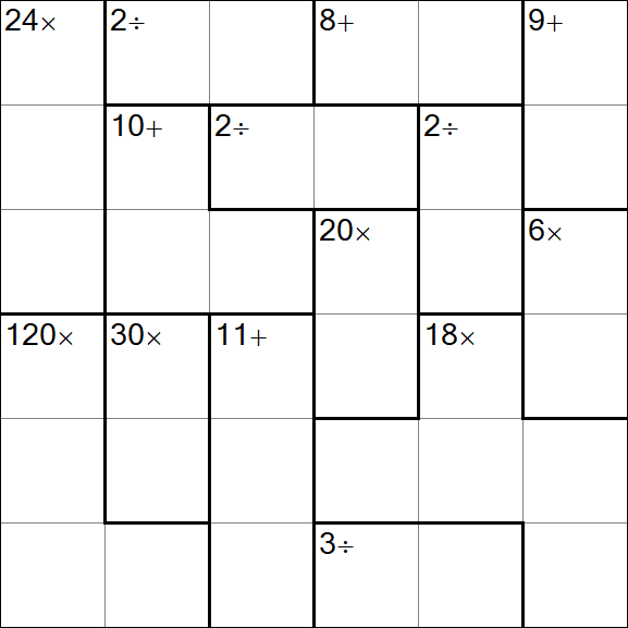 Calcudoku - Mittel