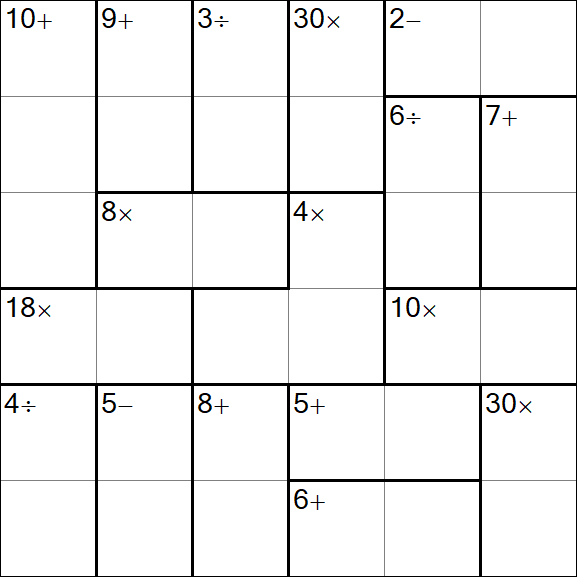 Calcudoku - Mittel