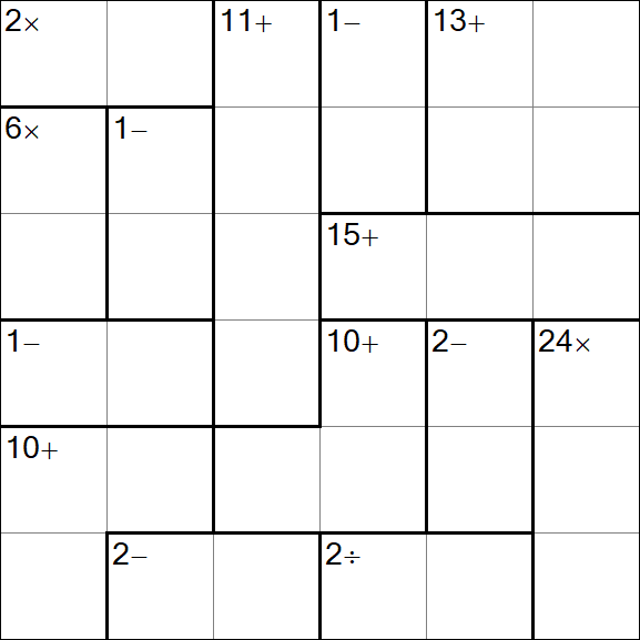 Calcudoku - Mittel