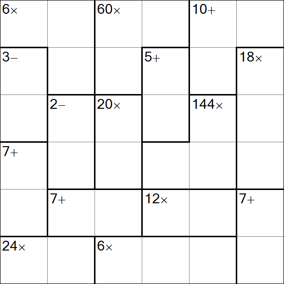 Calcudoku - Mittel