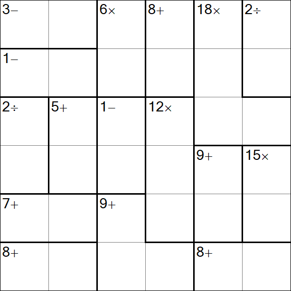 Calcudoku - Mittel