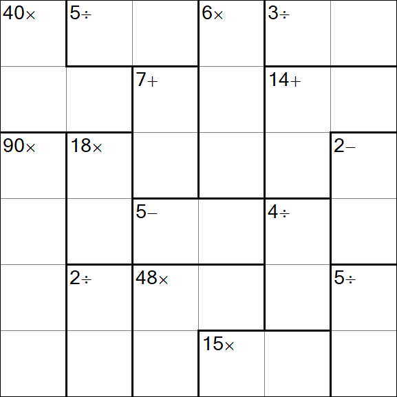 Calcudoku - Mittel
