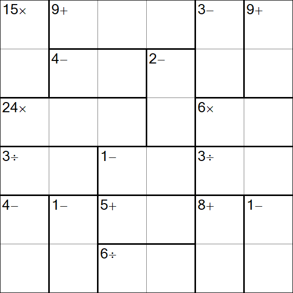 Calcudoku - Mittel