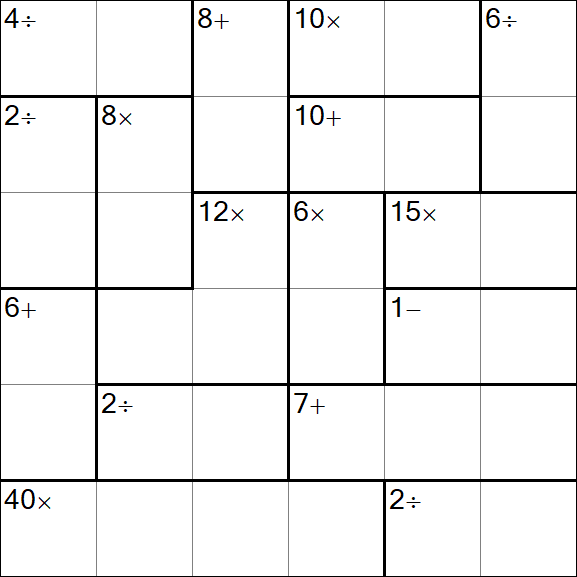 Calcudoku - Mittel