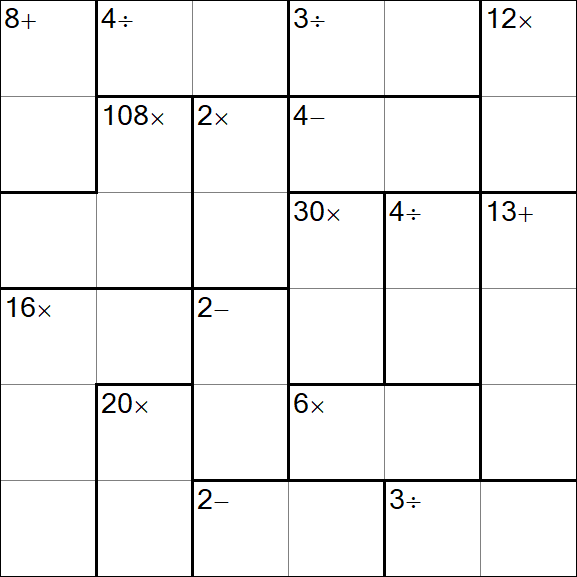 Calcudoku - Mittel