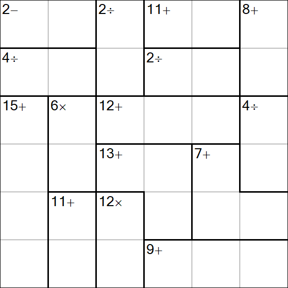 Calcudoku - Mittel