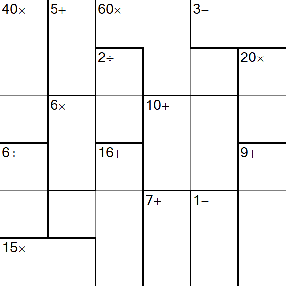 Calcudoku - Mittel