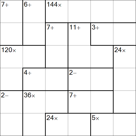 Calcudoku - Mittel