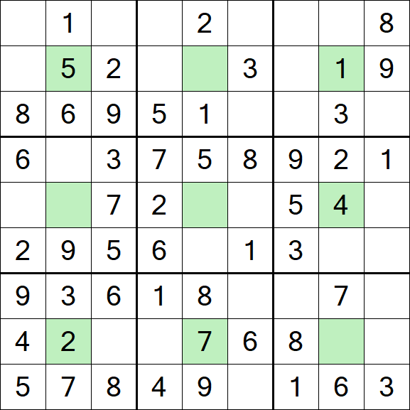 Center Dot Sudoku - Einfach