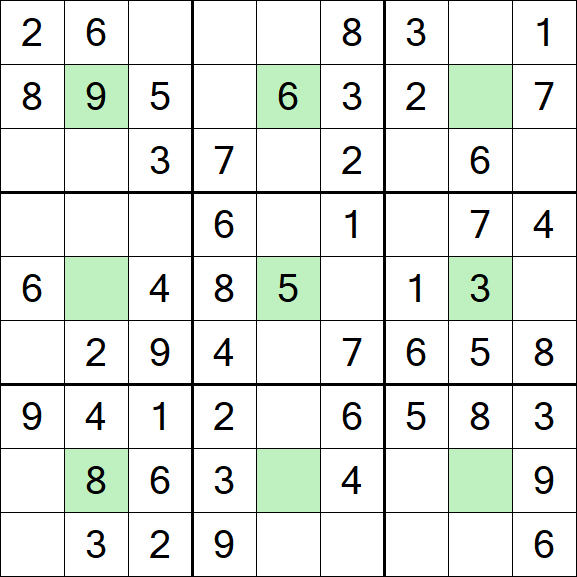 Center Dot Sudoku - Einfach