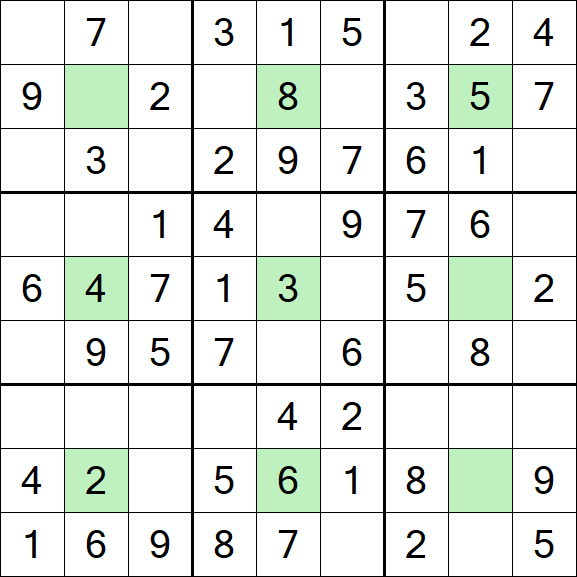 Center Dot Sudoku - Fácil