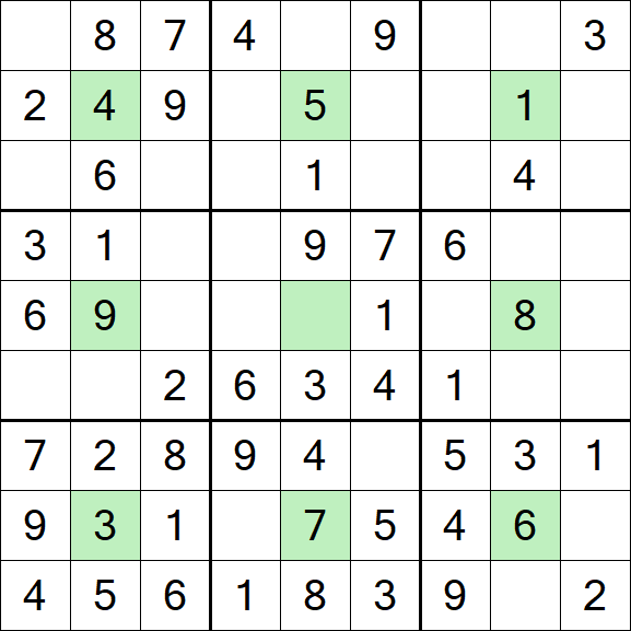 Center Dot Sudoku - Fácil