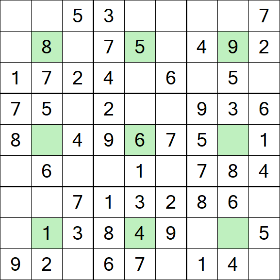 Center Dot Sudoku - Fácil