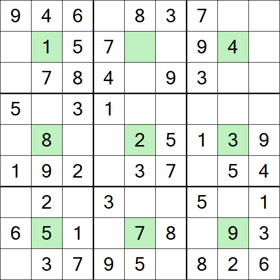 Center Dot Sudoku - Fácil