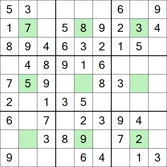 Center Dot Sudoku - Fácil