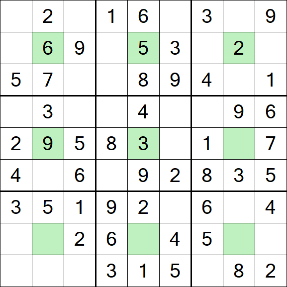 Center Dot Sudoku - Simple