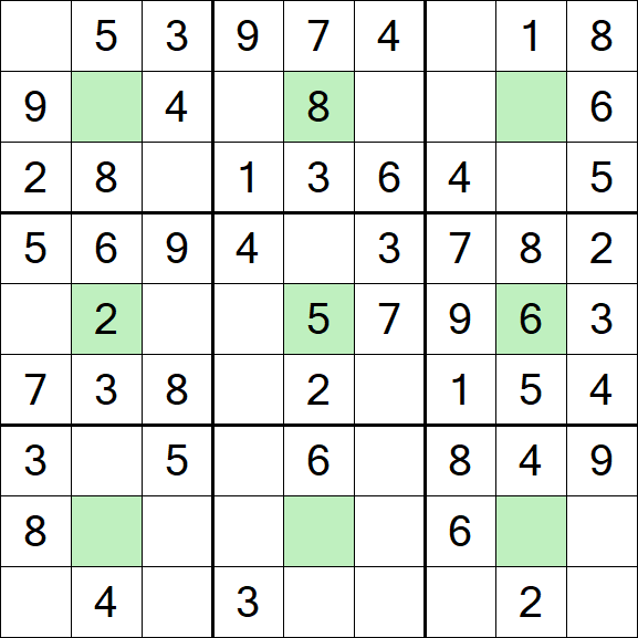 Center Dot Sudoku - Simple