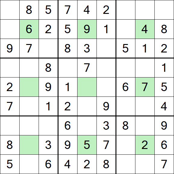 Center Dot Sudoku - Simple