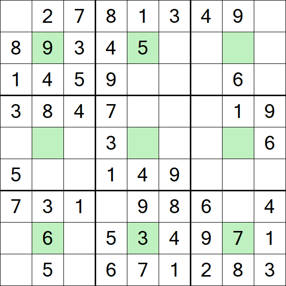 Center Dot Sudoku - Simple