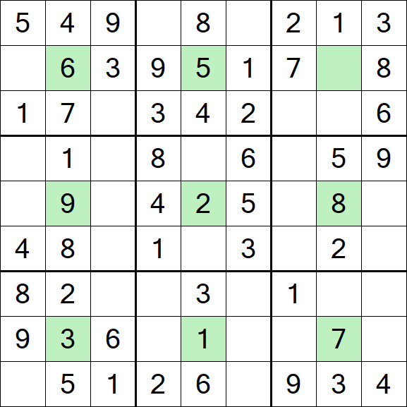 Center Dot Sudoku - Easy
