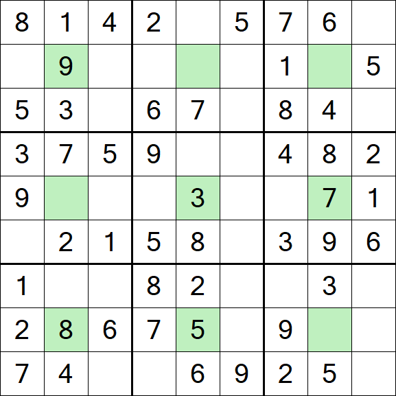 Center Dot Sudoku - Easy