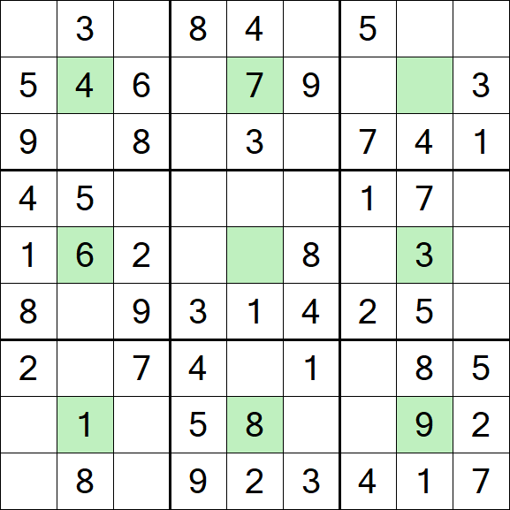 Center Dot Sudoku - Easy