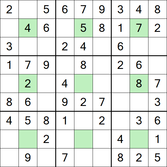 Center Dot Sudoku - Easy