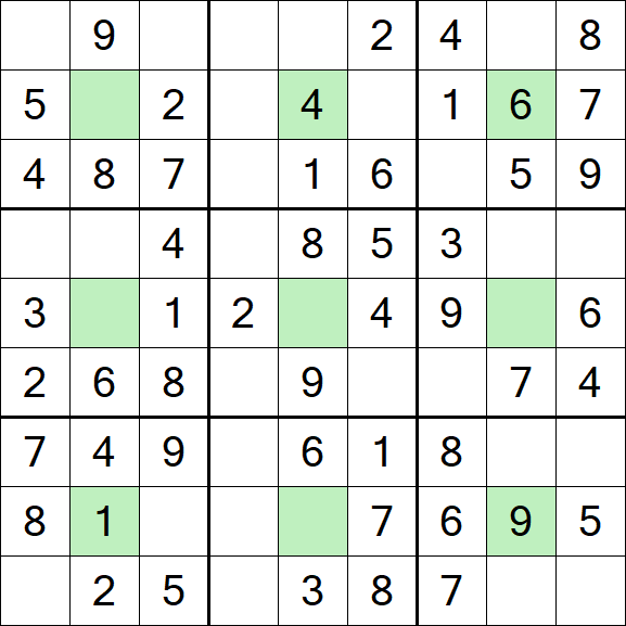Center Dot Sudoku - Easy