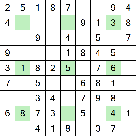 Center Dot Sudoku - Easy