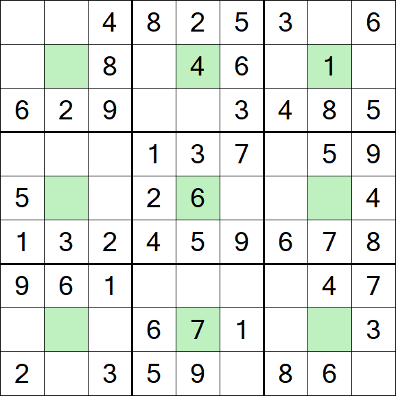Center Dot Sudoku - Easy