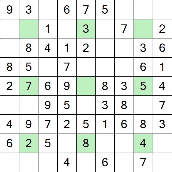 Center Dot Sudoku - Easy