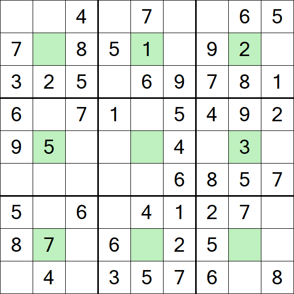 Center Dot Sudoku - Easy