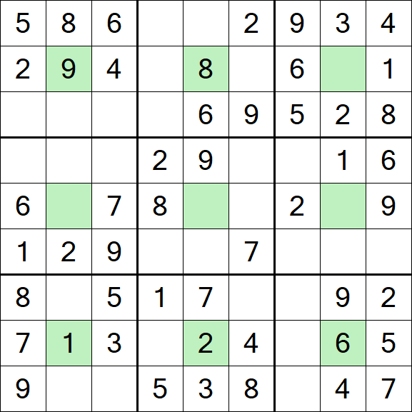 Center Dot Sudoku - Easy