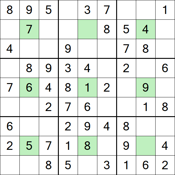 Center Dot Sudoku - Easy