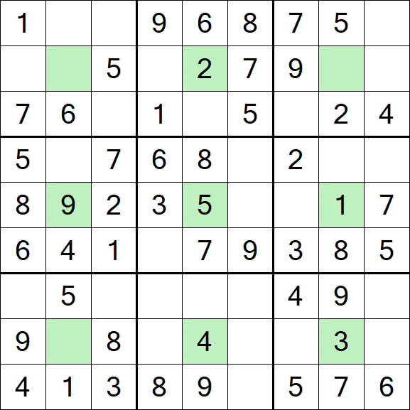 Center Dot Sudoku - Easy