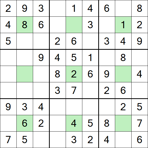Center Dot Sudoku - Easy