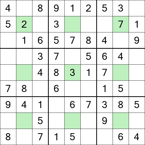 Center Dot Sudoku - Easy