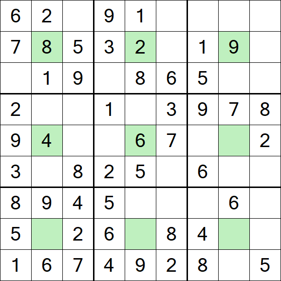 Center Dot Sudoku - Easy