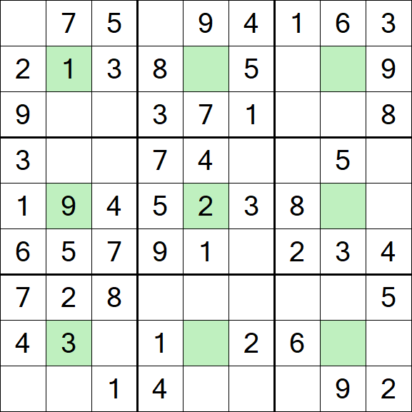Center Dot Sudoku - Easy
