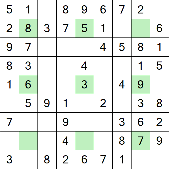 Center Dot Sudoku - Easy